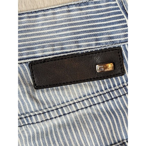 ITALIAN GAZZARRINI MENS COTTON DISTRESSED STRIPEDJEANS PANTS SIZE 33 - Picture 13 of 16